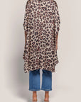 Alexa Oversized Cocoon Shirt in Leopard