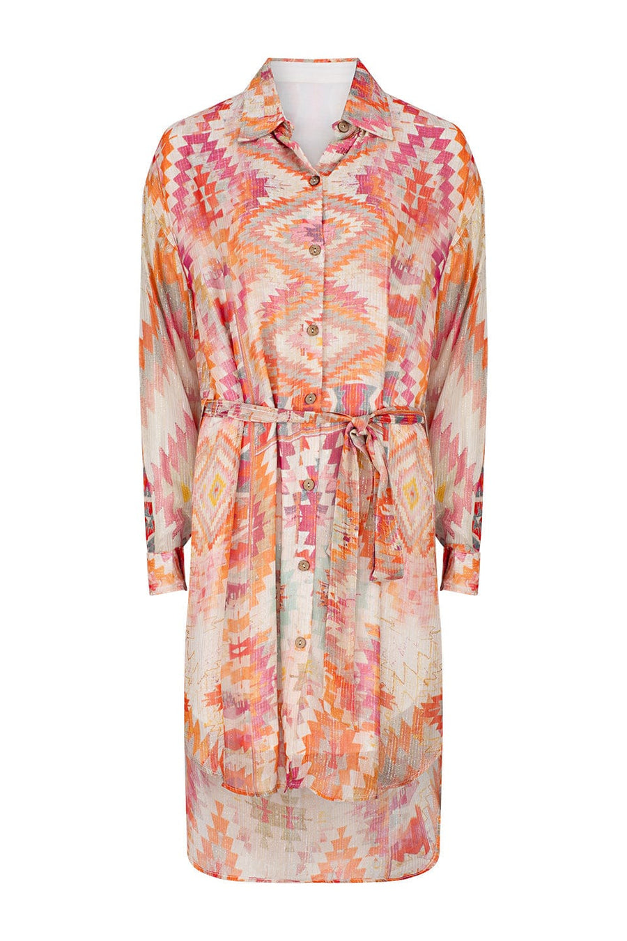 Chloe Lurex Shirt Dress