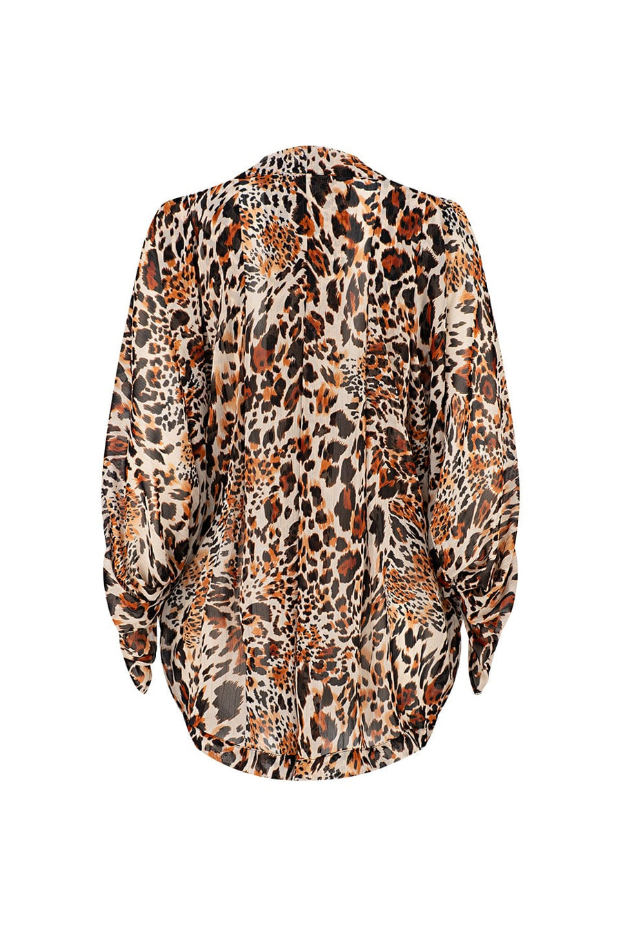 Alise Cocoon Kimono in Leopard Lurex