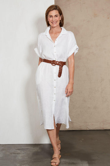 Eb & Ive Studio Shirt Dress - Salt